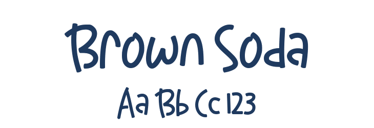 Brown Soda Font Preview