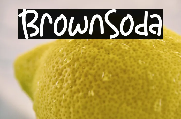 Brown Soda Example 1