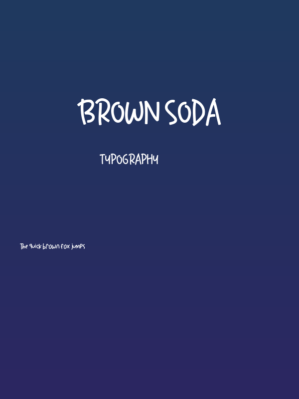 Brown Soda Poster
