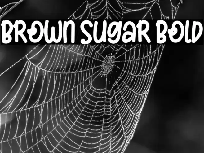 Brown Sugar Bold Font examples