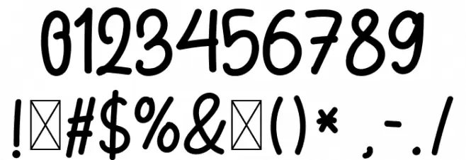 Brown Sugar Font OTHER CHARS