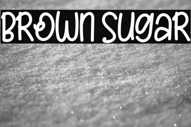 Brown Sugar Font examples
