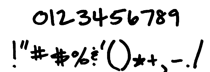 BrownBagLunch Font OTHER CHARS