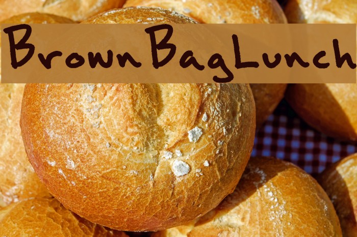 BrownBagLunch Font examples