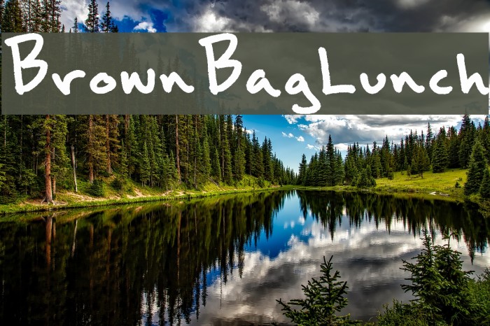 BrownBagLunch Font examples