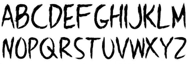 BrownCrow - Personal Use Only フォント 大文字