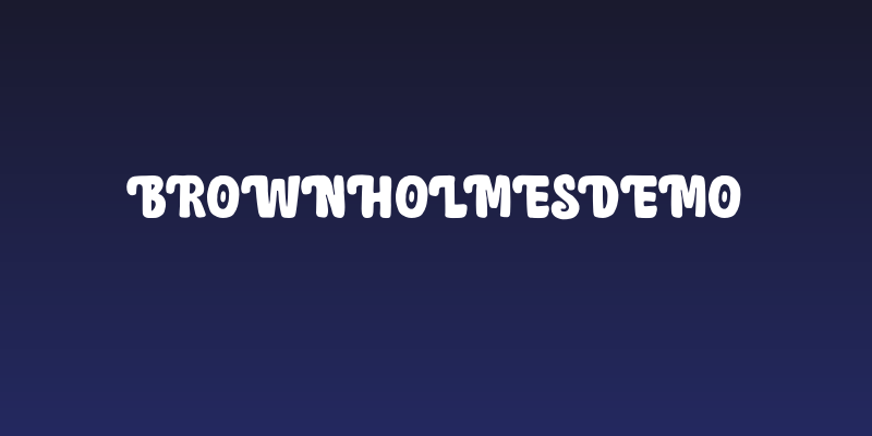 BrownHolmesDEMO Social Header