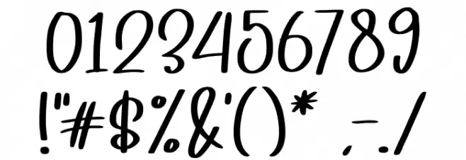 Browncake Font OTHER CHARS