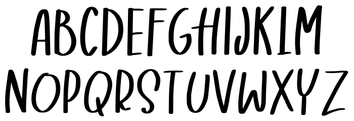 Browncake Font LOWERCASE