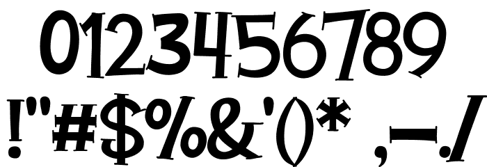 Browncat Font OTHER CHARS