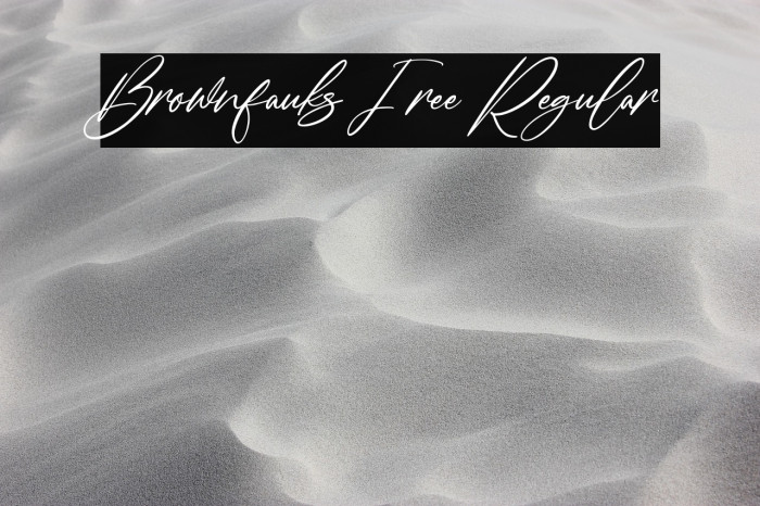 Brownfauks Free Regular Example 3