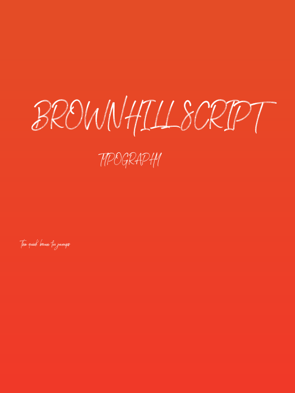 Brownhill Script Poster