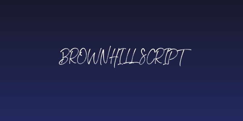 Brownhill Script Social Header