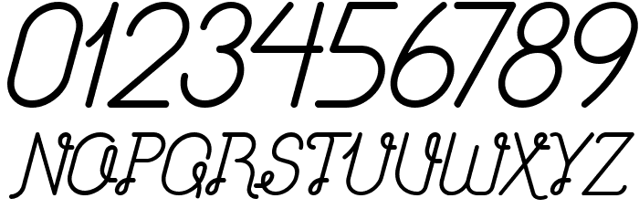 Brownice Italic Font OTHER CHARS