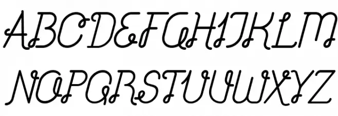 Brownice Italic Font Litere mari