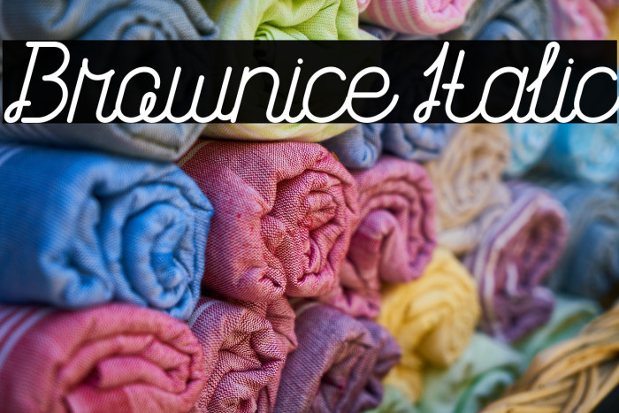 Brownice Italic Example 3