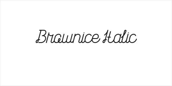 Brownice Italic Logo