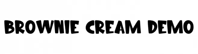 Brownie Cream Demo  Free Fonts Download