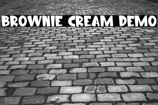 Brownie Cream Demo Font examples