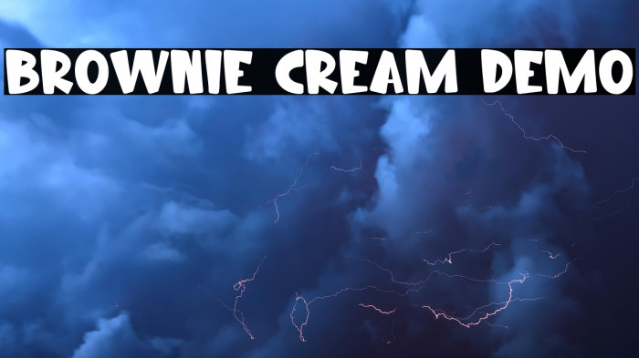 Brownie Cream Demo Example 3