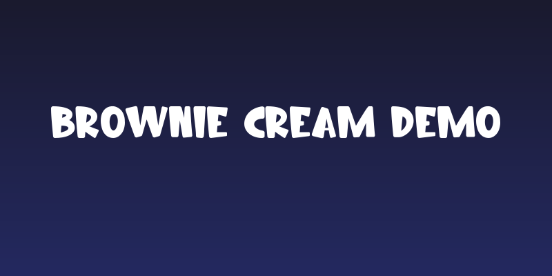 Brownie Cream Demo Social Header