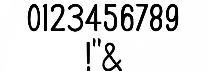 Brownie Girly Font OTHER CHARS