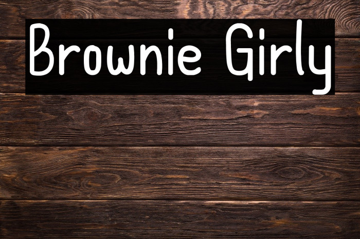 Brownie Girly फ़ॉन्ट examples