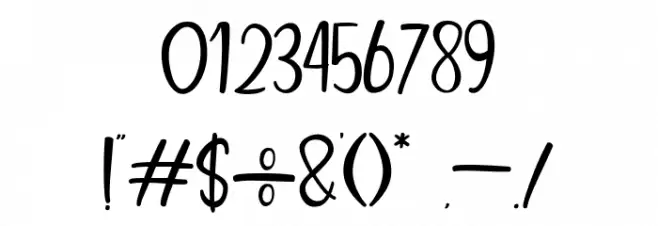 Brownie Moments Font OTHER CHARS