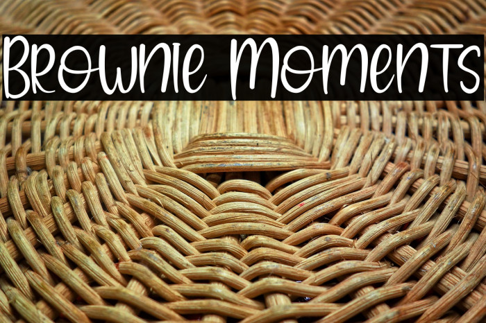 Brownie Moments Example 1