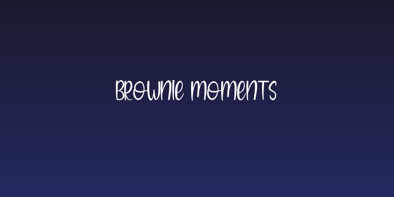 Brownie Moments Social Header
