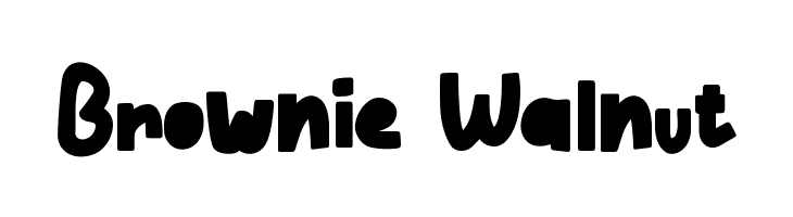 Brownie Walnut  Frei Schriftart Herunterladen