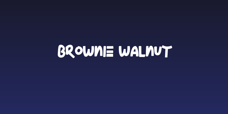 Brownie Walnut Social Header