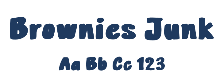 Brownies Junk Font Preview