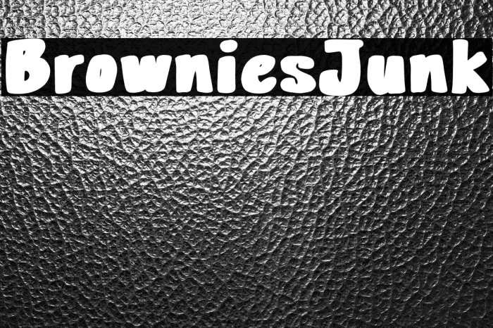 Brownies Junk Example 3