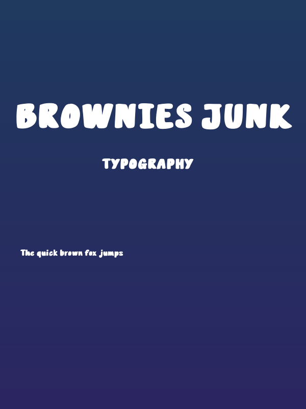 Brownies Junk Poster
