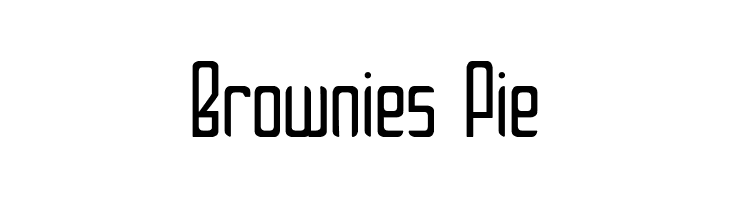 Brownies Pie  नि: शुल्क फ़ॉन्ट्स डाउनलोड
