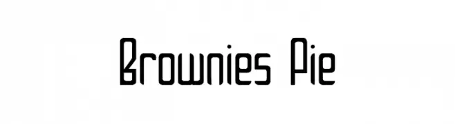 Brownies Pie  नि: शुल्क फ़ॉन्ट्स डाउनलोड