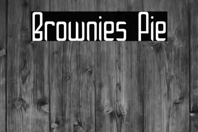 Brownies Pie Font examples