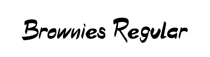 Brownies Regular  les polices de caractères gratuit tlcharger