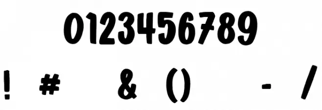 Brownies Regular Font OTHER CHARS