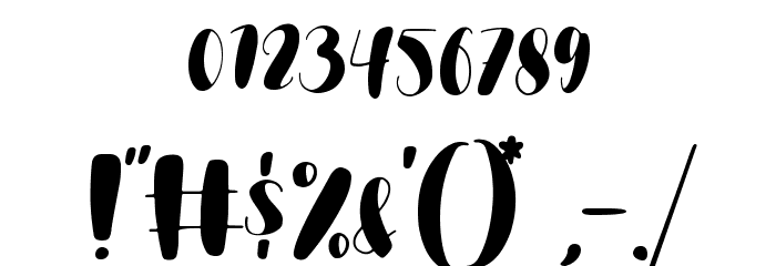 Brownies Sugar Font OTHER CHARS