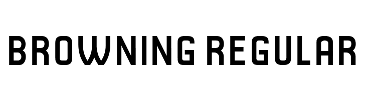 Browning Regular  Скачать бесплатные шрифты