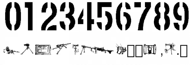 Browning Font OTHER CHARS