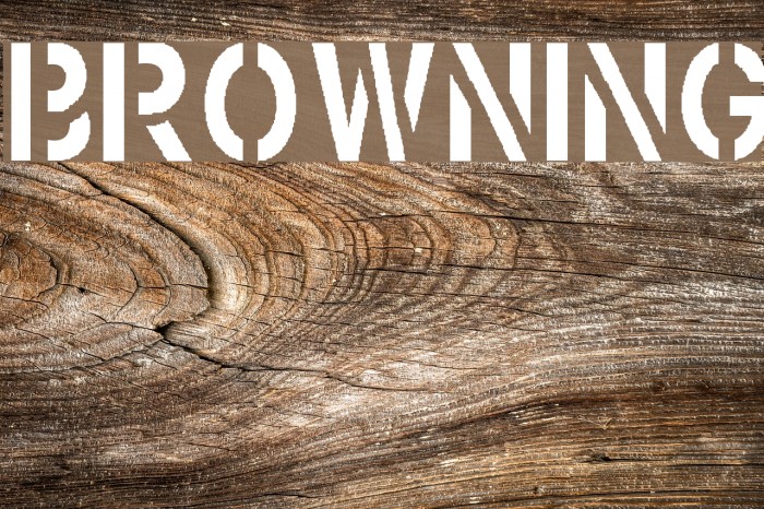 Browning フォント examples
