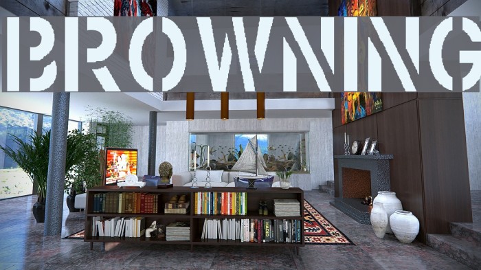 Browning フォント examples