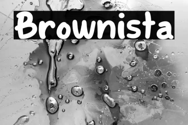 Brownista Font examples