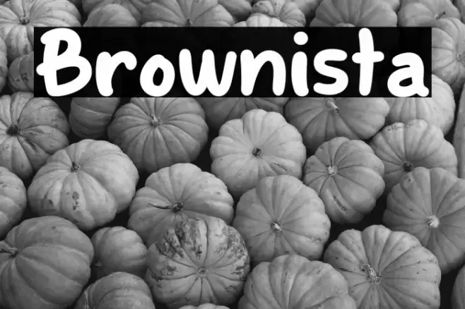 Brownista Font examples