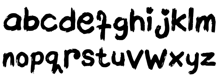 Brownittos Font LOWERCASE