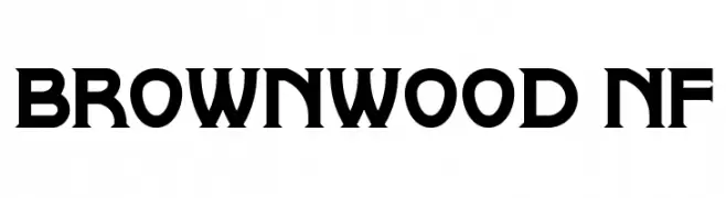 Brownwood NF  フリーフォントのダウンロード