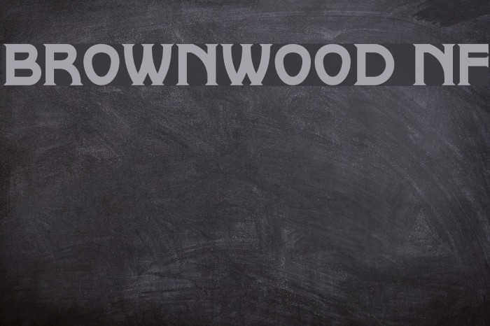 Brownwood NF Font examples